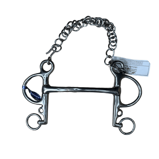 KMSS Mullen Mouth Pelham Snaffle in Stainless Steel - 5"