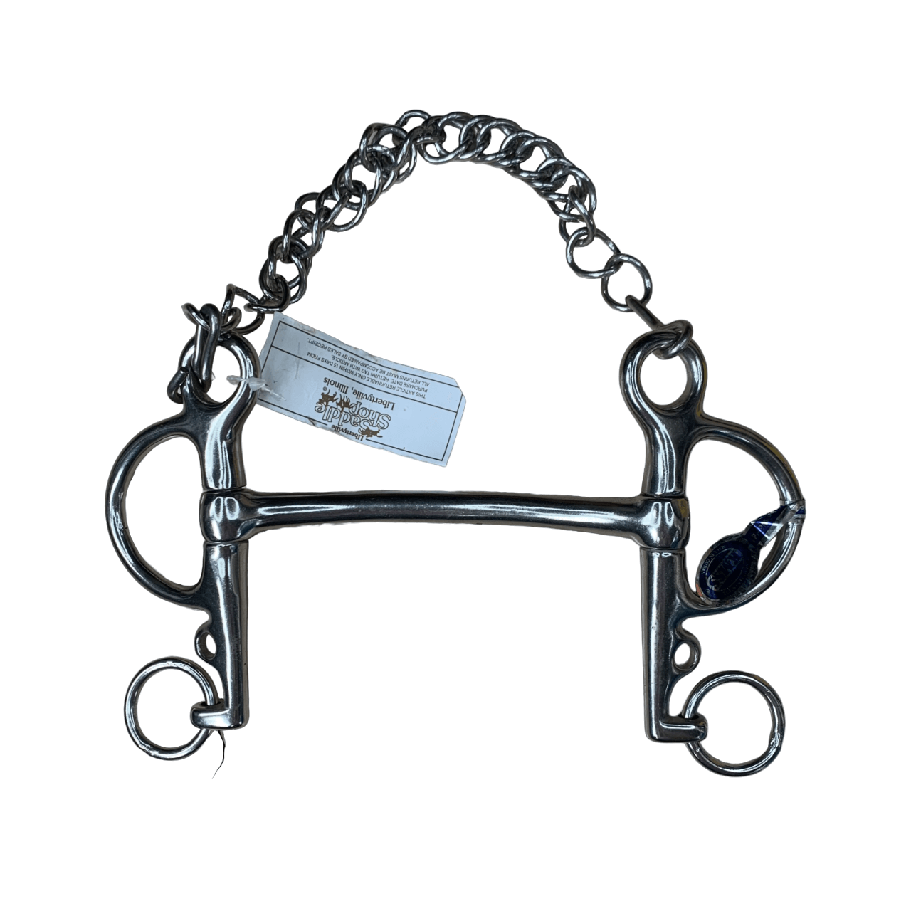 KMSS Mullen Mouth Pelham Snaffle in Stainless Steel - 5"