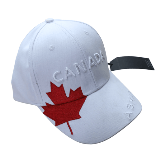 Asmar 'Canada' Baseball Cap in White