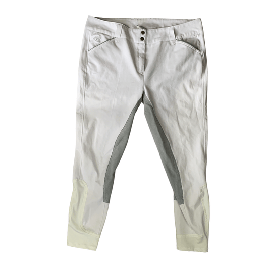 SmartPak Piper 'Evolution' Full Seat Breeches in White - 38R