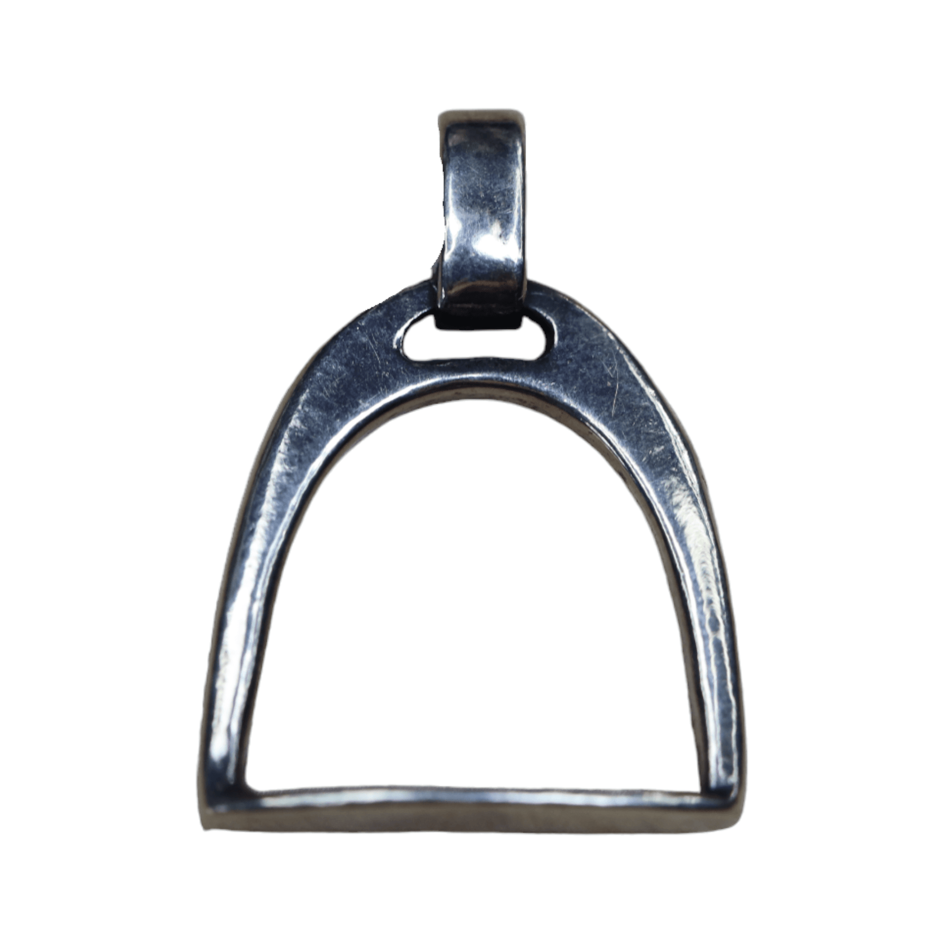 English Stirrup Charm in Sterling Silver