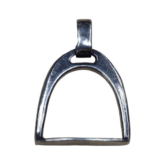 English Stirrup Charm in Sterling Silver