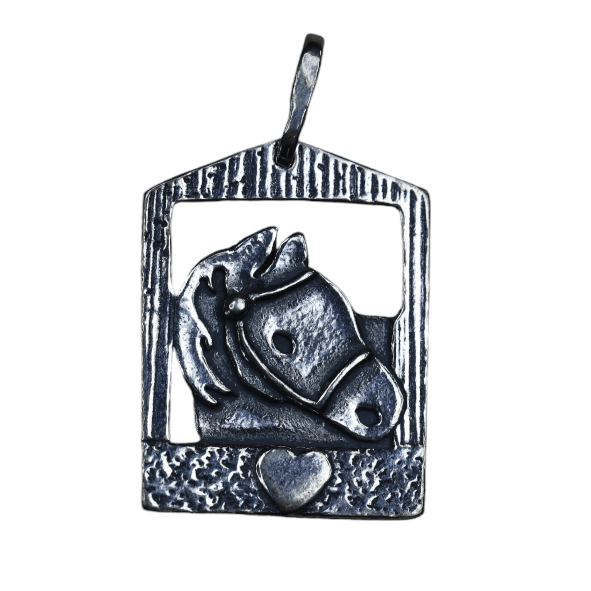 Pony In The Barn Pendant in Sterling Silver