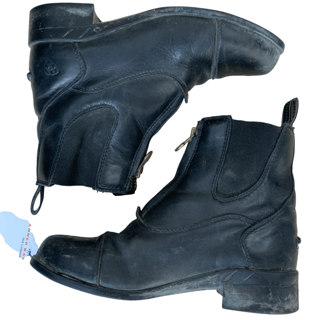 Ariat 'Devon' Front Zip Paddock Boots in Black - Youth 2