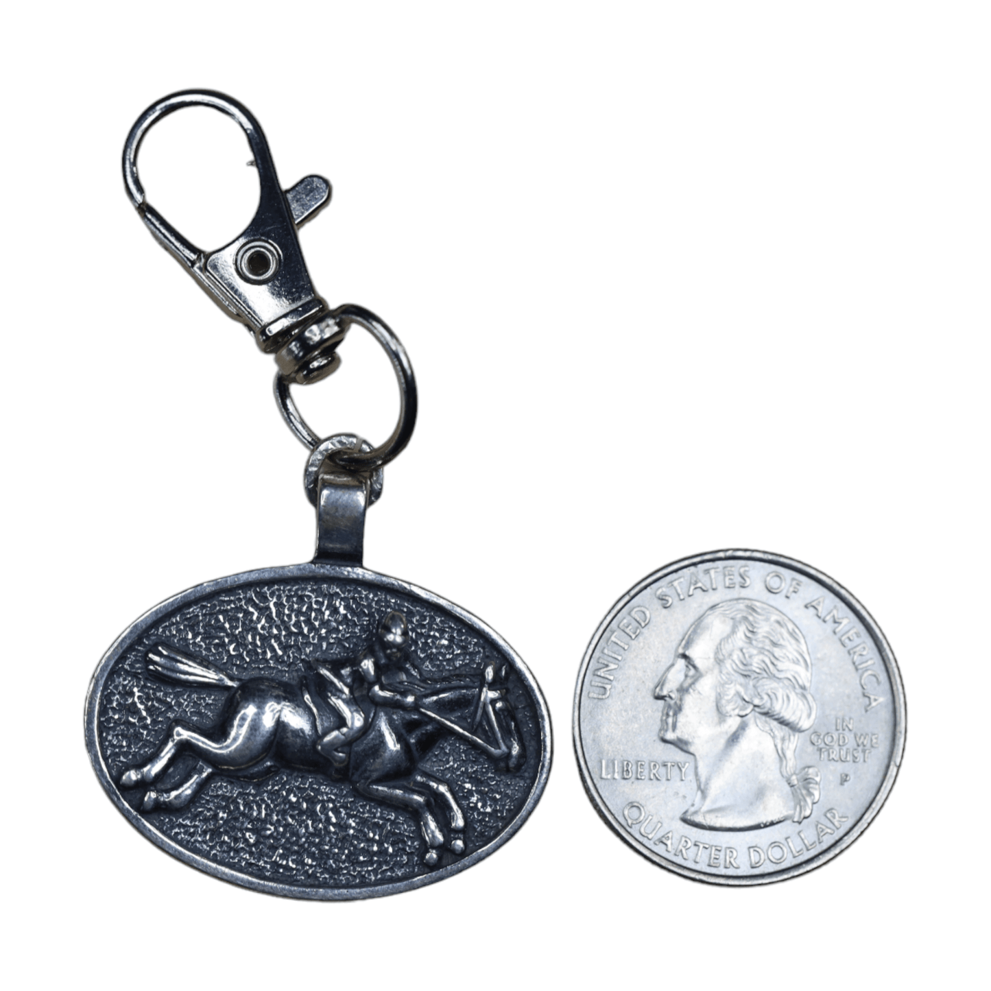 Hunter Jumper Rider Charm in Sterling Silver