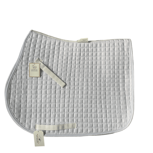 Pacific Rim International (PRI) All-Purpose Saddle Pad in White - Full