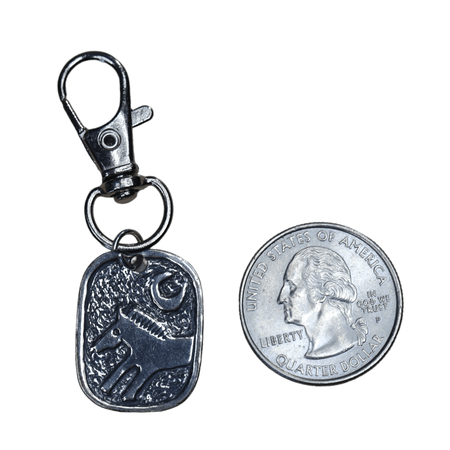 Horse & Sun Zipper Pull Charm in Sterling Silver