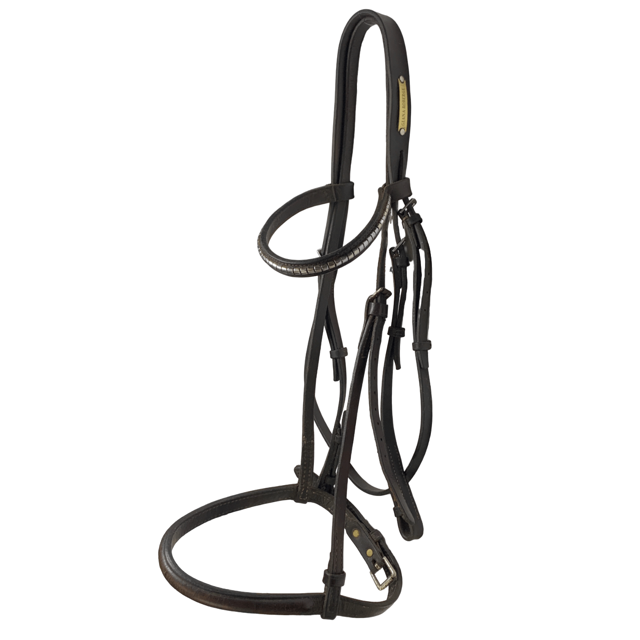 English Bridle with Silver Clincher Browband