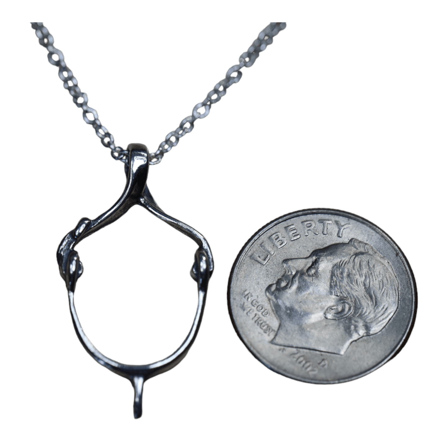 English Prince of Whales Spur Necklace in Stainless Stee