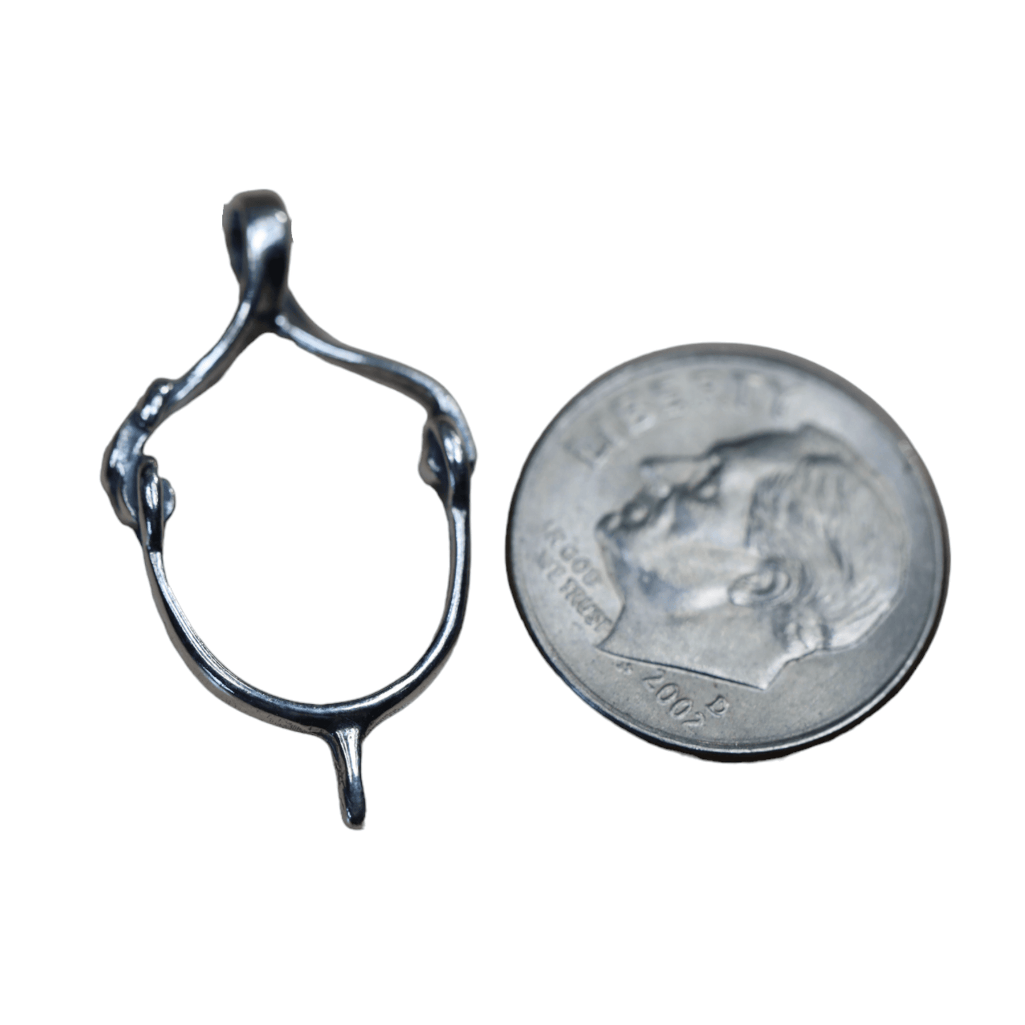 Prince of Wales English Spur Charm in Sterling Silver