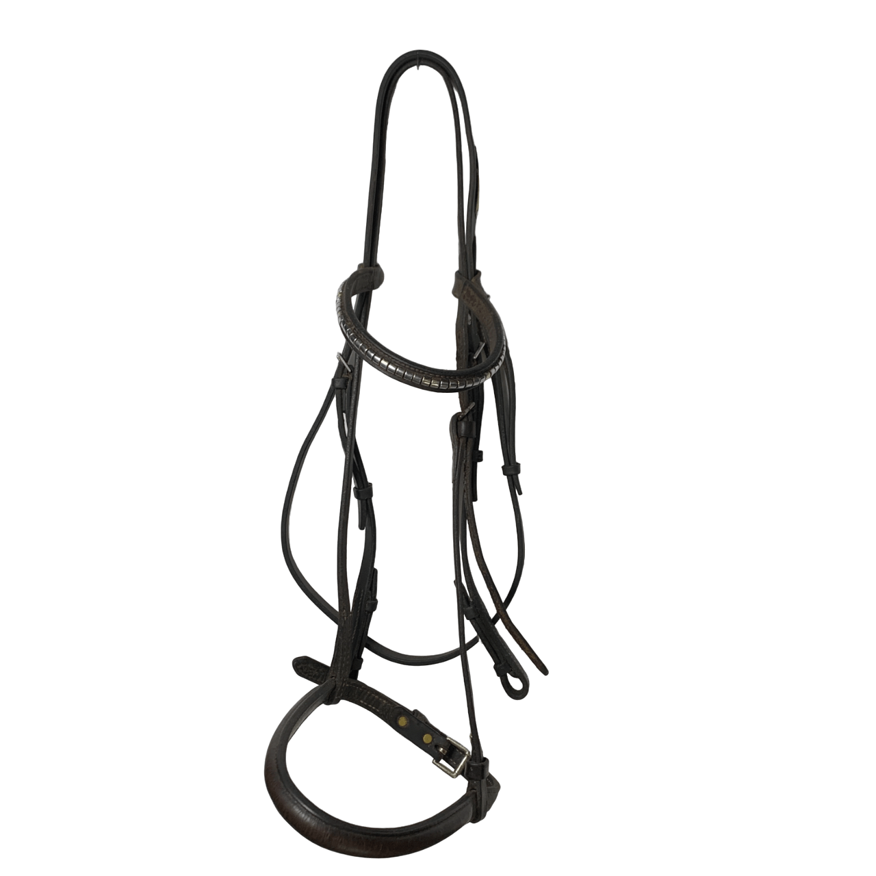 English Bridle with Silver Clincher Browband