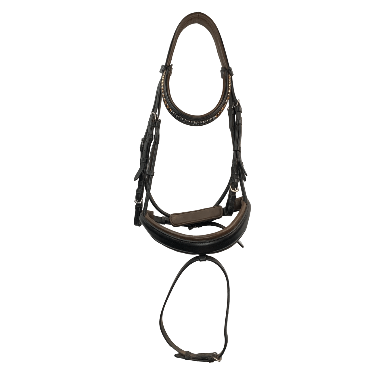 Halter Ego 'Macho' Anatomical Snaffle Bridle in Black - Extra-Full