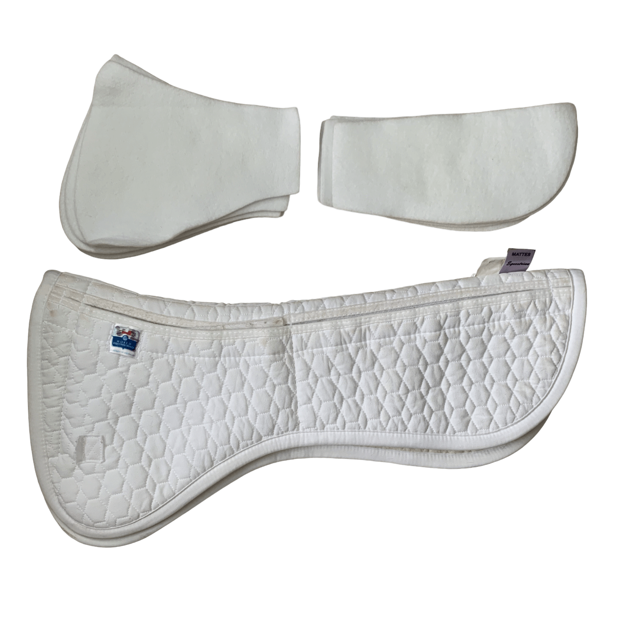 Mattes Correction Quilted AP Half Pad in White - Large