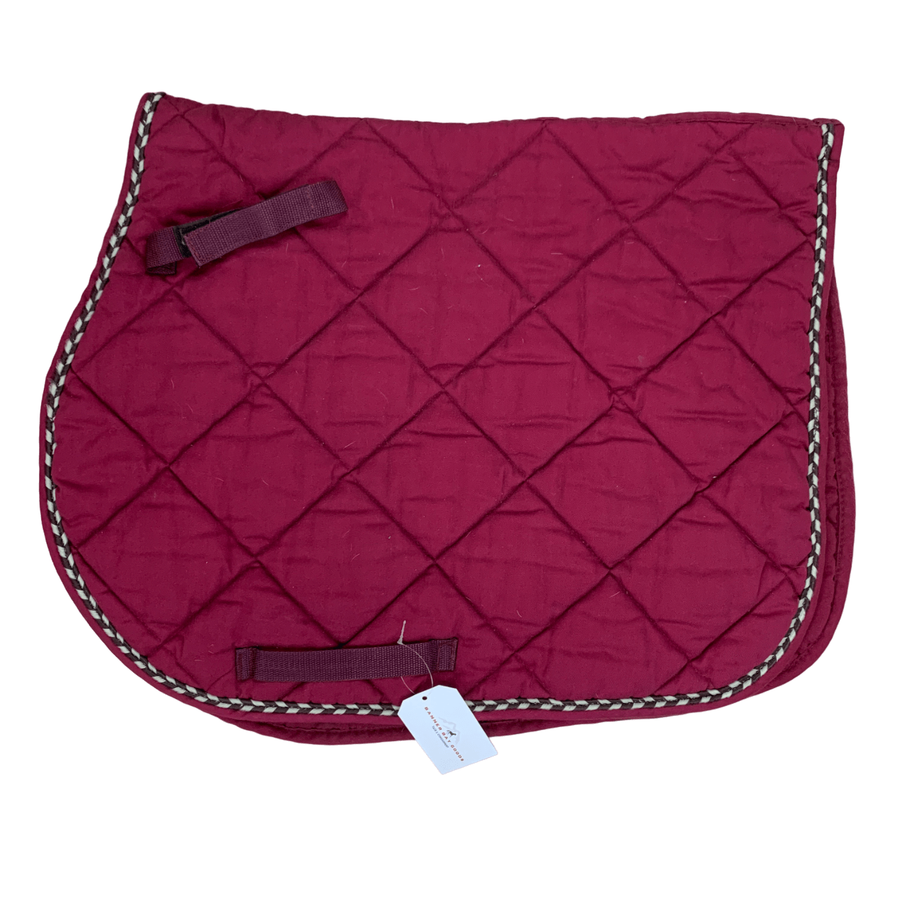 Quilted All Purpose Saddle Pad in Burgundy