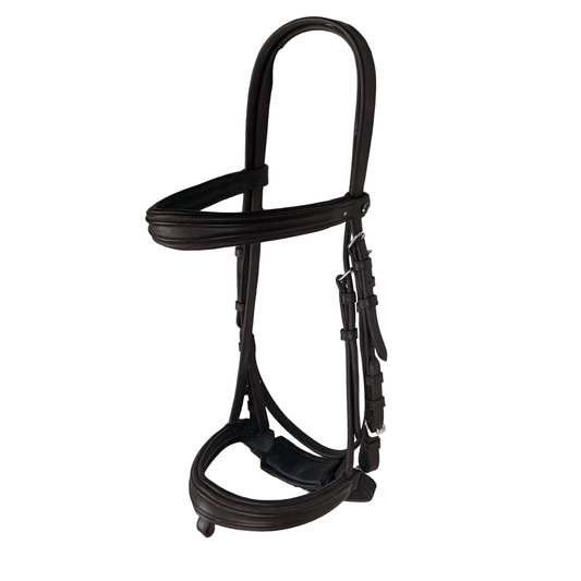 Jefferies Wembley Raised Padded Bridle in Brown - Cob