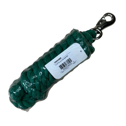 Cotton Lead Rope in Green - 10'