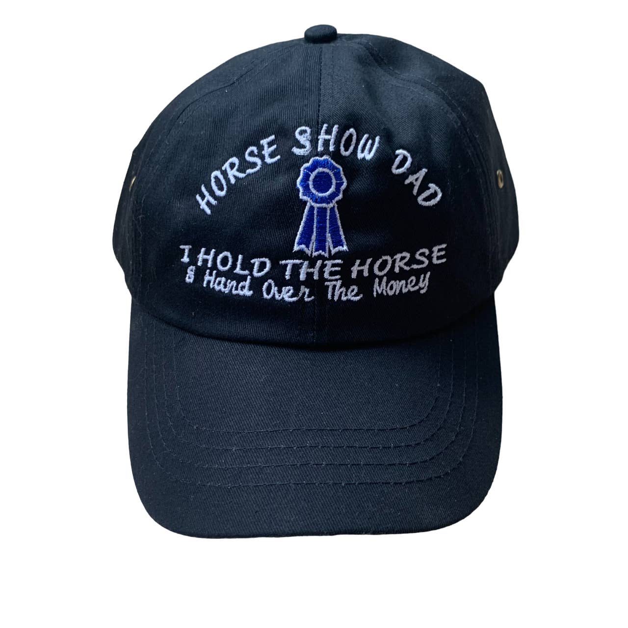 'Horse Show Dad' Embroidered Equestrian Baseball Cap - One Size