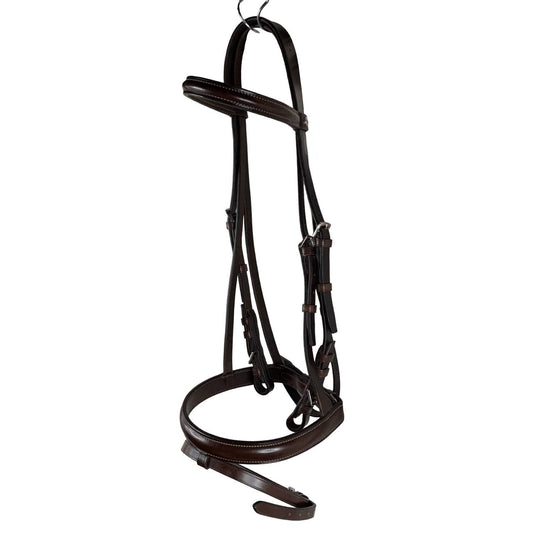 Courbette Leather Padded Bridle in Brown - Full