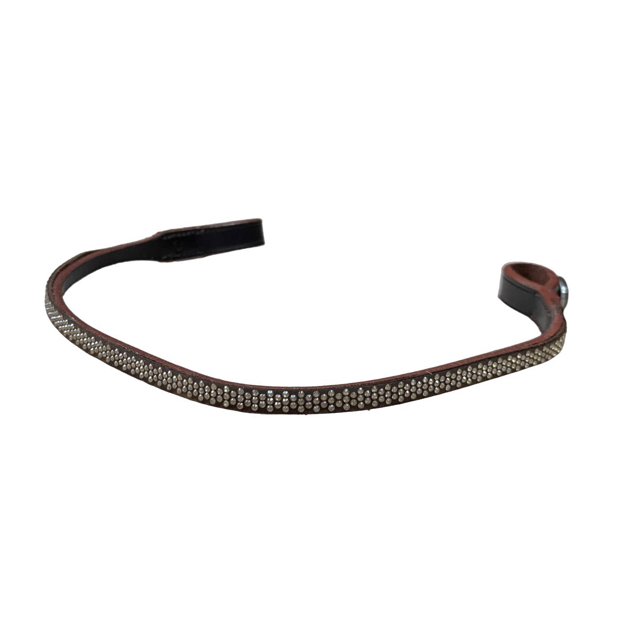 Schockemöhle Sports Straight Bling Browband in Brown - Cob