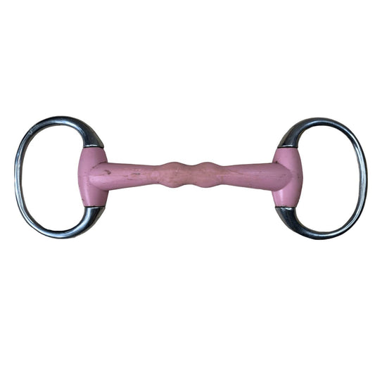 Flexi Mullen Mouth Eggbutt Snaffle in Pink - 4 1/2"