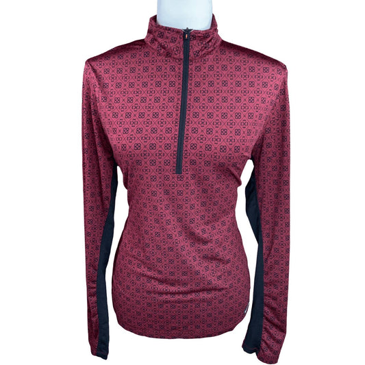 Kerrits Ice Fil Lite Riding Shirt in Red - Woman's Large