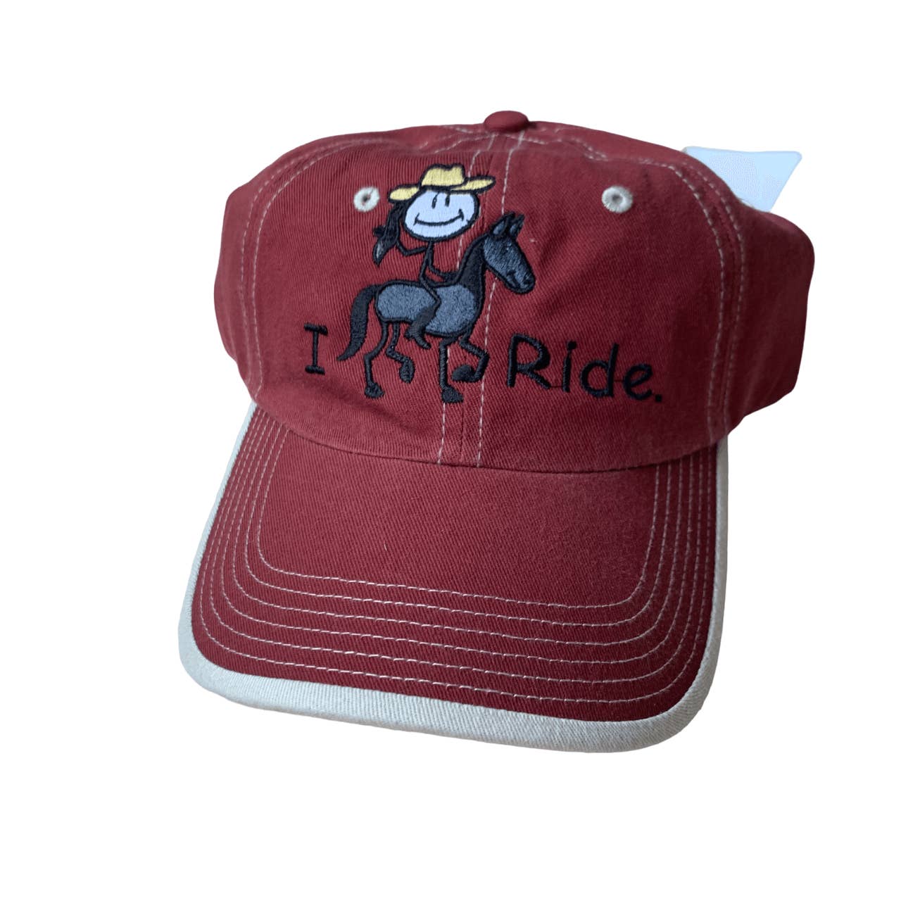 'I Ride' Embroidered Baseball Cap