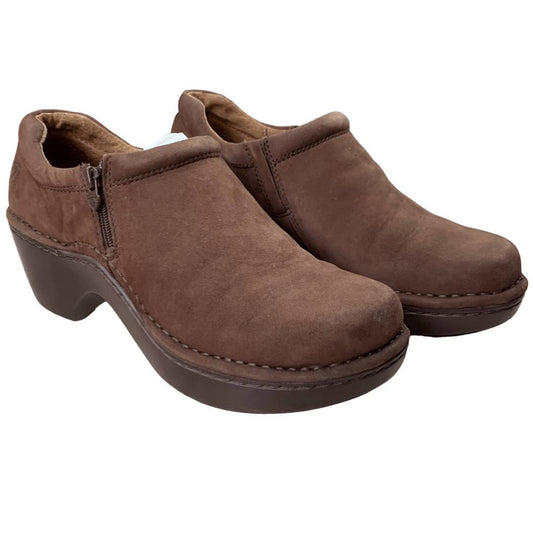 Ariat Malibu Comfort Clog in Chocolate Nubuck - Woman's 8