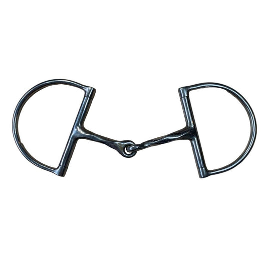 Slow Twist Dee Ring Snaffle in Stainless Steel - 4 4/3"