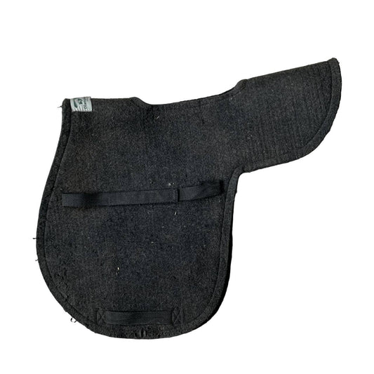 Diamond Wool 1/2" All Purpose Saddle Pad in Black - Full