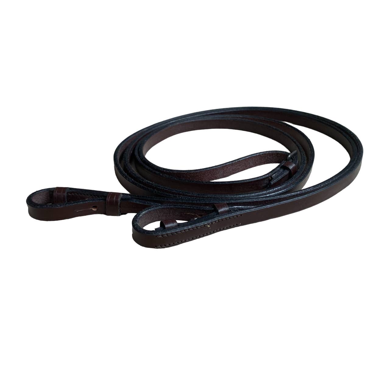 Flat Leather Reins in Brown - 54"