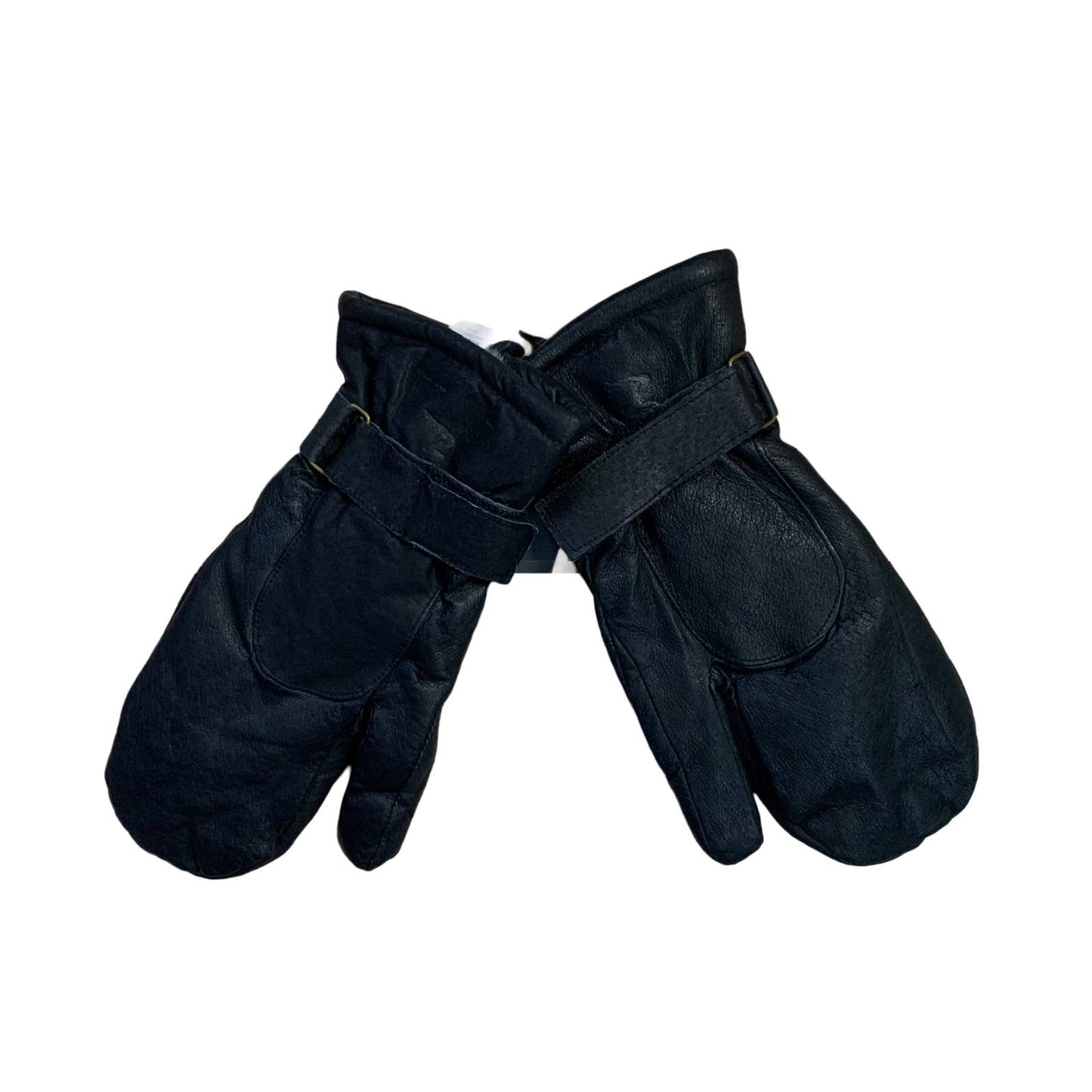 Horze Leather Riding Mittens in Black - Woman's XS