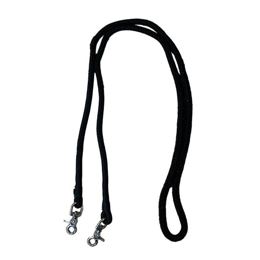 Nylon Trail Rein in Black - 80"