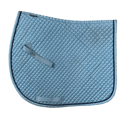 Centaur Quilted Dressage Saddle Pad in Blue - Full