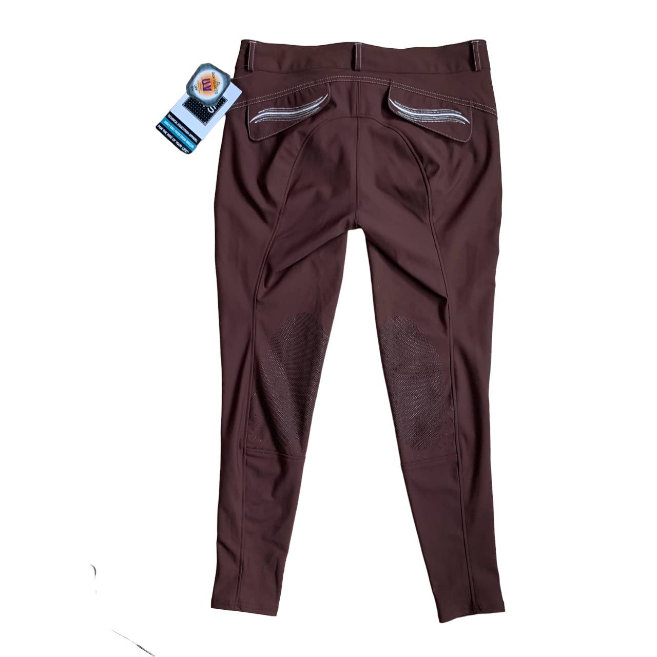 FITS Riding Ltd 'Abbey' Knee Patch Breeches in Mahogany - Woman's Large